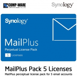 Synology MailPlus Perceptual License pack for 5 email accounts <PDF version> / SNG-MailPlus5-VLIC / LifeTime
