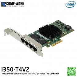 Intel Ethernet Server Adapter I350-T4V2 (4-Port) RJ-45 Connector I350T4V2 เหมาะสำหรับ Server/Workstation รับประกัน 3ปี แบบBOX