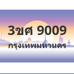 ทะเบียนสวย 9009 ขายทะเบียน 9009 3ขศ 9009