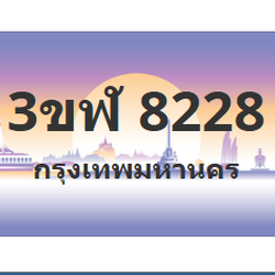 ทะเบียนสวย 8228 ขายทะเบียน 8228 3ขฬ 8228