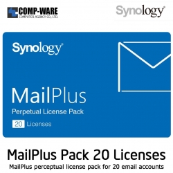 Synology MailPlus Perceptual License pack for 20 email accounts <PDF version> / SNG-MailPlus20-VLIC / LifeTime