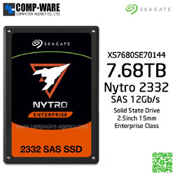 Seagate Nytro 2332 7.68TB 2.5 Inch 15mm Enterprise SSD SAS 12Gb/s ,SED FIPS 3D eTLC , XS7680SE70144 (5 Years warranty)