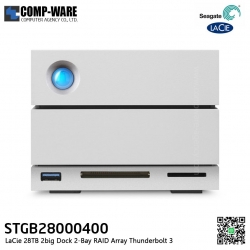 Seagate LaCie 2Big Dock RAID Thunderbolt 3 28TB 7200RPM External Hard Drive STGB28000400 // สั่งซื้อขั้นต่ำ MOQ = 2 unit