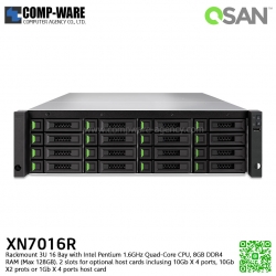 QSAN (16 Bays) XCubeNAS XN7016R (8GB RAM) Rackmount 3U NAS Storage , No HDD