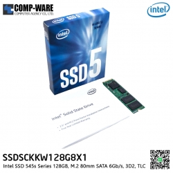 Intel SSD 545s Series 128GB, M.2 80mm SATA 6Gb/s, 3D2, TLC - SSDSCKKW128G8X1