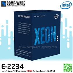 Intel Xeon E-2234 GEN2 Processor 3.60GHz 8MB SmartCache 4C/8T Coffee Lake LGA1151 , No Graphic BX80684E2234