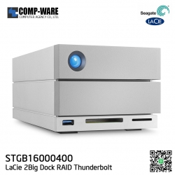 Seagate LaCie 2Big Dock RAID Thunderbolt 3 16TB 7200RPM External Hard Drive STGB16000400 // สั่งซื้อขั้นต่ำ MOQ = 2 unit