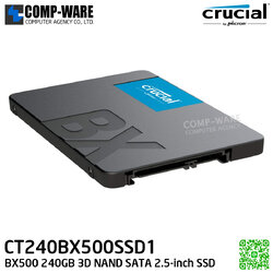 Crucial BX500 SSD 240GB 3D NAND SATA 2.5" (7mm) , Speed 540/500MB/s , CCL-CT240BX500SSD1 , 3Y Warranty