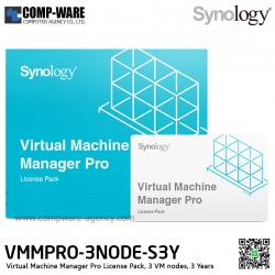 Synology Virtual Machine Manager Pro License Pack (3 VM nodes, 3 year) VMMPRO-3NODE-S3Y