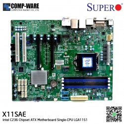 Supermicro X11SAE Intel C236 Chipset ATX Server/Workstation Motherboard Single-CPU LGA1151 (สินค้ารับประกัน 1 เดือน)