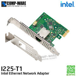 Intel Ethernet Network Adapter I225-T1 (1-Port) RJ45 ,10/100/1000/2.5GBASE-T(X) Copper, PCI 3.1 (5GT/s) เหมาะสำหรับ Desktop , 3 Years Warranty