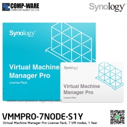 Synology Virtual Machine Manager Pro License Pack (7 VM nodes, 1 year) VMMPRO-7NODE-S1Y