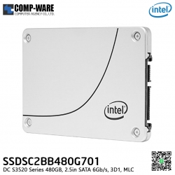 Intel SSD DC S3520 Series 480GB, 2.5in SATA 6Gb/s, 3D1, MLC - SSDSC2BB480G701