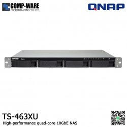 QNAP NAS (1U 4-Bay) TS-463XU (4GB RAM up to 16GB) Single Power Supply , No HDD / No Rail kit