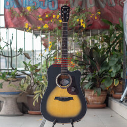 กีต้าร์โปร่งเว้าไฟฟ้า Mantic GT-1DC-SB E 41 นิ้ว คอเว้า สีซันเบิร์ส ไม้แองเกิลแมนสปรูซ/เชอร์รี่วู้ด มีเครื่องตั้งสายในตัว ของใหม่