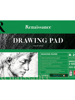 กระดาษร้อยปอนด์ RENAISSANCE Drawing Pad ผิวเรียบ