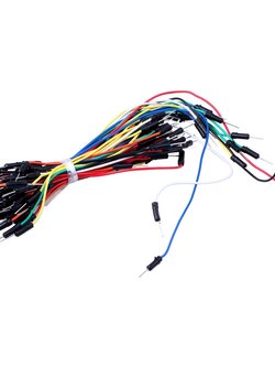 สาย Jumper Wires สำหรับ breadBoard บอร์ดทดลอง 65 เส้น Male to Male
