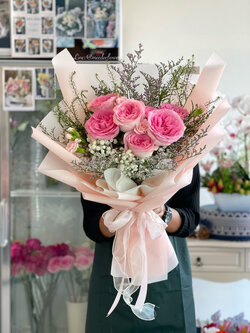 ช่อดอกกุหลาบ ช่อดอกไม้สด