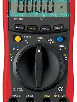 UNI-T UT60A มัลติมิเตอร์ สามารถต่อคอมพิวเตอร์ ผ่าน RS232 ได้ พร้อมสาย และ Software