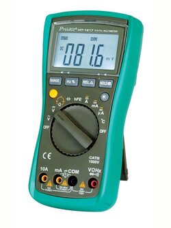ดิจิตอลมัลติมิเตอร์ปรับย่านอัตโนมัติ-PROS KIT MT-1217