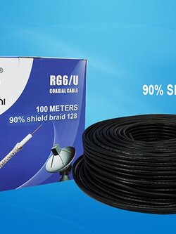 IWC-RG6/U-128*0-100M-BL สายนำสัญญาณ RG6