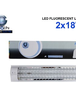 ชุดรางคู่ IWC-FRC-2X18W-TA ตะแกรง เปลี่ยนหลอดได้