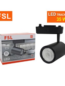 โคมแทรคไลท์ (สีดำ) FSL-TRACK-LIGHT-35W-BL แสงขาวและแสงวอร์มไวท์