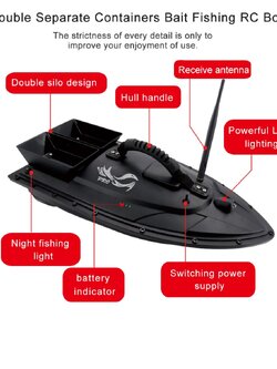 Rc fishing เรือช่วยตกปลา flytec V500