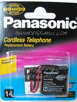 แบตเตอรี่ โทรศัพท์ไร้สายพานาโซนิคแท้ 100% รุ่น HHR-P305 (TYPE 14)