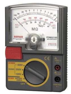 Sanwa PDM1529S Insulation Testers/Analog type 3 test voltage ranges