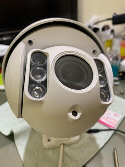 วงจรปิดนอกอาคาร รุ่น C 34S x4 zoom wifi online กันน้ำ แดด หมุนได้