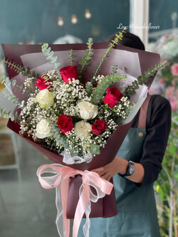 ช่อดอกไม้ ช่อดอกกุหลาบ