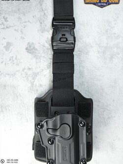 ซองปืนพกนอกปลดนิ้วชี้ Megafit + เพลทรัดต้นขา ยี่ห้อ Cytac (Mega-fit Universal Holster with Drop Leg Platform)