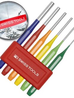 PB Swiss Tools เหล็กส่งชุด รุ่น PB 755 BL RB สีรุ้ง (6 ตัว/ชุด) ของแท้ 100% onebanmor