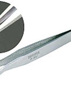 แหนบปลายโค้ง(BENT NOSE TWEEZERS) Hozan P-887