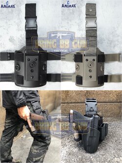 เพลทรัดต้นขา ยี่ห้อ Amomax (Amomax Drop Leg Platform)