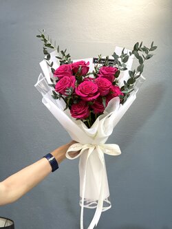 ช่อดอกไม้สด ช่อดอกกุหลาบ