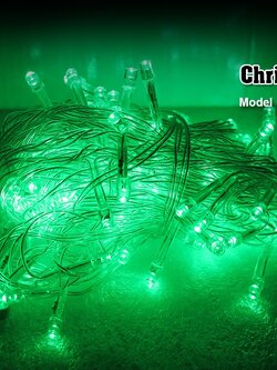 ไฟประดับ แสงเขียว (กระพริบได้) IWC-100LED-GREEN