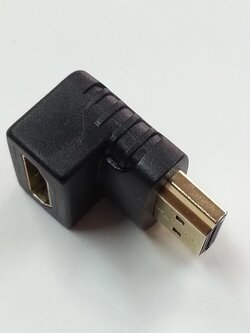 หัวต่อ HDMI 90 องศา สำหรับจอ LED ที่ติดผนังชิดมากๆ
