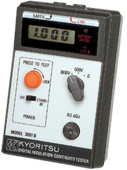KYORITSU 3001B เครื่องวัดค่าความเป็นฉนวน/ค่าคว่ามต่อเนื่อง ขนาดเล็กและเบา