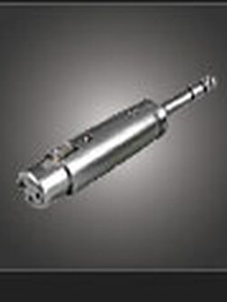 NTS YM-073 แจ๊ค XLR ตัวเมีย 3 ขา - ปลั๊กโฟนสเตอริโอ 1/4" ตัวผู้