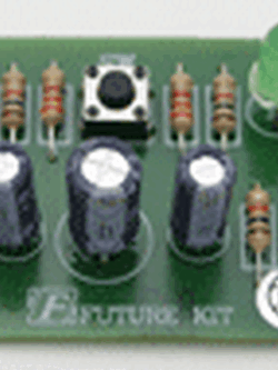 FUTUREKIT FK-128 วงจรรูเล็ตเป็นเกมส์ชนิดหนึ่งที่มีไว้เล่นเพื่อสนุกในเวลาว่าง เมื่อกดสวิตซ์ LED จะติดวนเป็นวงกลมด้วยความเร็วสูง แต่เมื่อปล่อยสวิตซ์ L