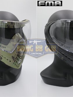 หน้ากาก F1 ยี่ห้อ FMA รุ่น เลนส์1ชั้น หน้ากากลายพราง