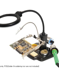 ที่วางหัวแร้ง+จับชิ้นงาน+เลนส์ขยาย+LED SN-396 PROS KIT (CN)