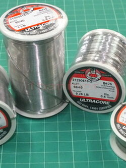 ตะกั่วบัคกรี Ultracore 60/40 น้ำยาในตัว 0.8mm ขนาด 0.5 ปอนด์