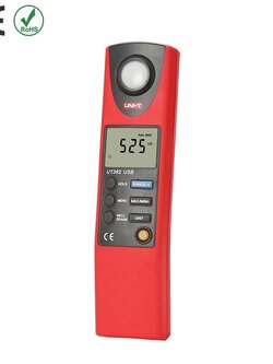UNI-T UT382 เครื่องวัดความเข้มแสงแบบดิจิตอล วัดค่าได้ทั้ง LUX / FC Foot Candle สามารถต่อคอมพิวเตอร์ผ่าน USB PORT เพื่อแสดงข้อมูล / บันทึกข้อมูล