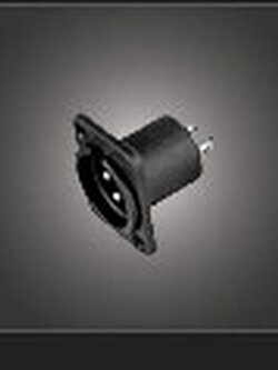 NTS YM-050 ปลั๊ก XLR ตัวผู้ 3 ขา สำหรับติดแท่น