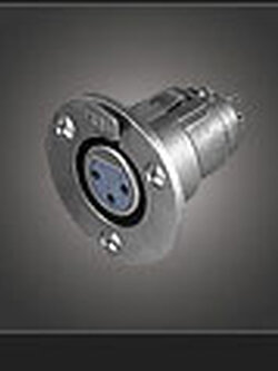 NTS YM-046 แจ๊ค XLR ตัวเมีย 3 ขา ตัวกลม สำหรับติดแท่น