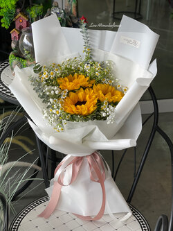 ช่อดอกทานตะวันสด ช่อดอกไม้สด