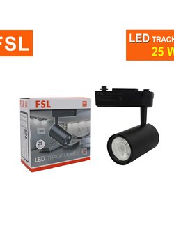 โคมแทรคไลท์ (สีดำ) FSL-TRACK-LIGHT-25W-BL แสงขาวและแสงวอร์มไวท์
